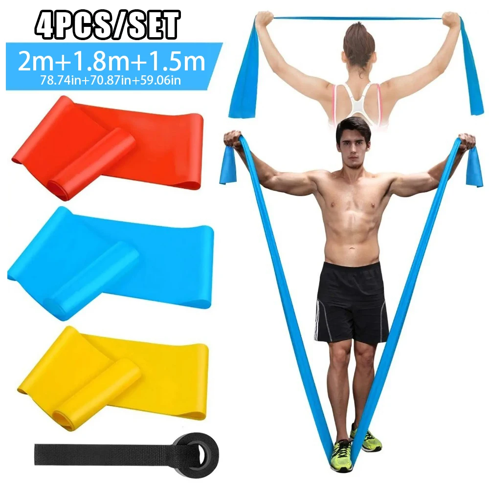 4 pezzi/set fasce elastiche pe - Crossfit Workout Gear recensione e prezzo